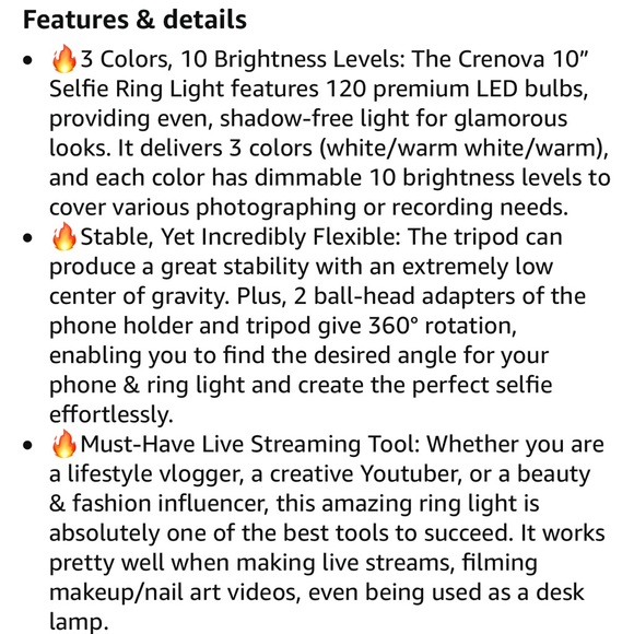 10" LED ring light - Picture 9 of 12